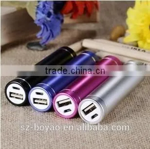 2016 Hotsell Gift Cylinder Power Bank, 2600 Mah LED Light Power Bank
