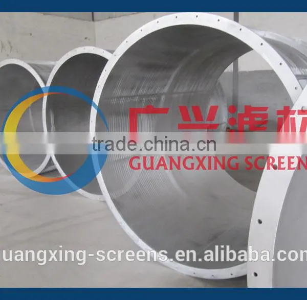 SS304 Wedge Wire Rotary Drum Screen for Food Process photo-4