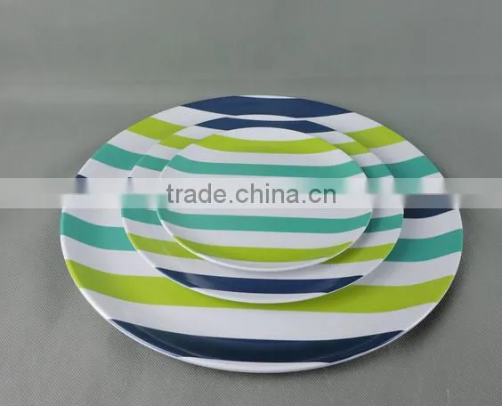 Stripe Logo Printed Melamine Dinner Plate photo-5