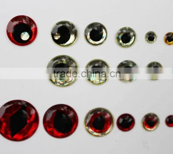 Assorted Stick on 3D Fish Eyes Fish Skull Living Eyes Fly Tying Materials
