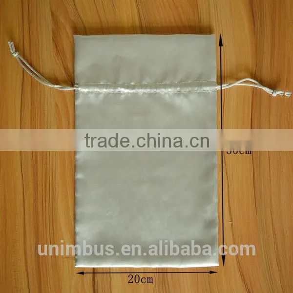 Fancy Custom Satin Drawstring Cloth Pouch Bag photo-3