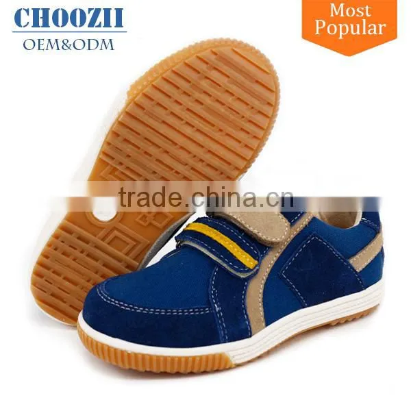 China Guangzhou Custom OEM Suede School Child Sneakers With Rubber Sole