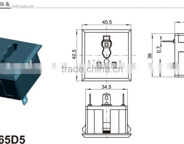 Power Outlet Socket,Female DC Adapter Connecotr for the Security Products photo-4