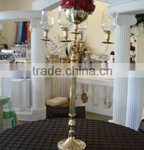 Wholesale Candelabra Centerpiece 5 Arm Candlestick Tall Floor Standing Candelabra photo-4