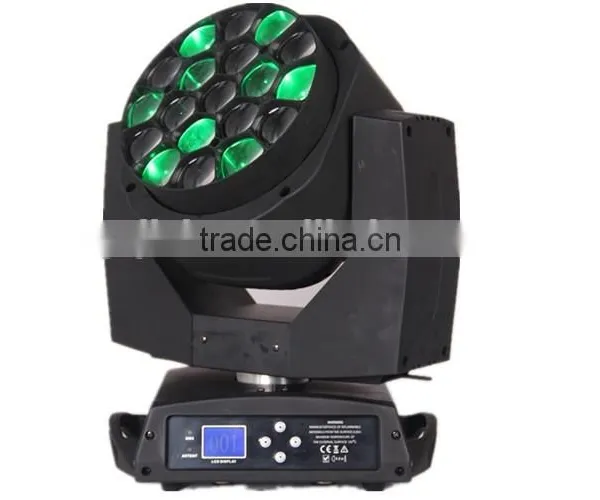 New Professional 19x12w RGBW 4in1 Led Bee Eyes Moving Head Zoom Light Stage Light photo-5