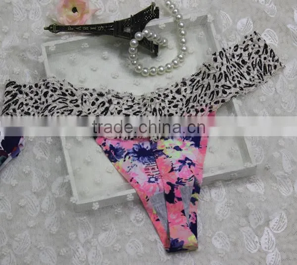 Bikini Girls Fashion Printed Lady Underwear Thong photo-2