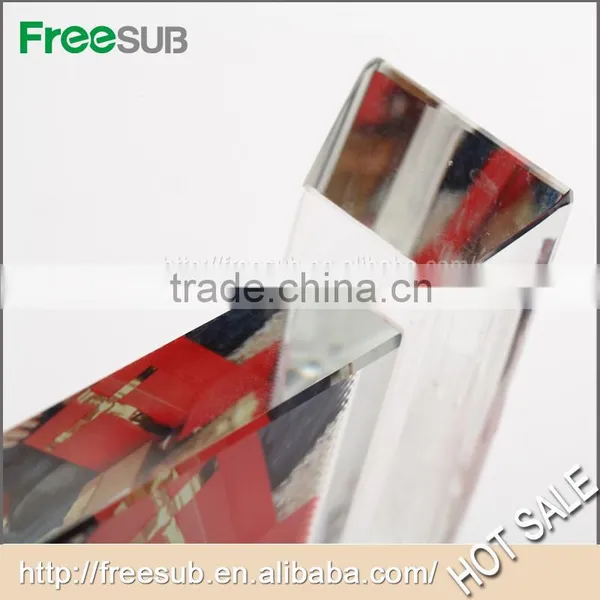 L120*H190*W40mm Triange Screen Blank 3d Sublimation Crystal Photo Gifts photo-4