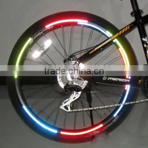 Fluorescent MTB Bike Bicycle Sticker Cycling Wheel Rim Reflective Stickers Decal for Outdoor Sports Accessories photo-4
