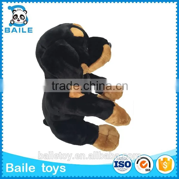 Black Little Custom Stuffed Plush Animal Dog Toy photo-2