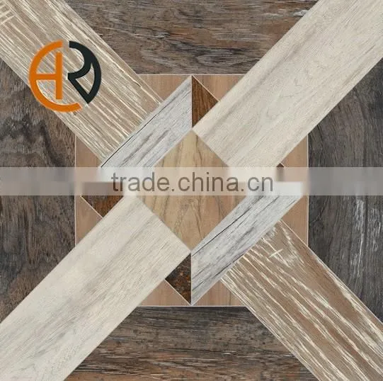 Wood Look Square Shape Inkjet Non-slip Porcelain Tile 60x60 photo-3
