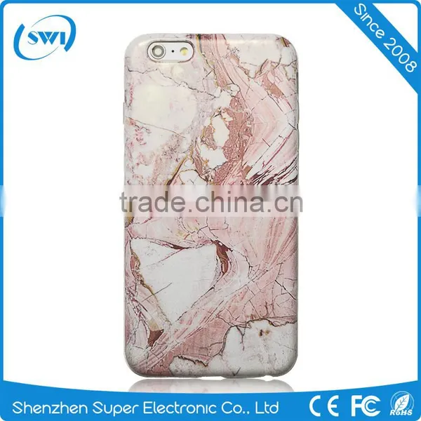 2016 Wholesale Durable Marble Pattern Slim TPU Protective Case Cover Shell For Iphone 5 6 6S Series LCD Screen photo-4