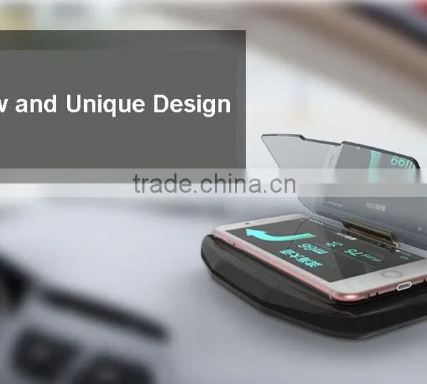 Universal GPS Car HUD Head Up Display KM/h & MPH Speeding Warning Smartphone Holder photo-2