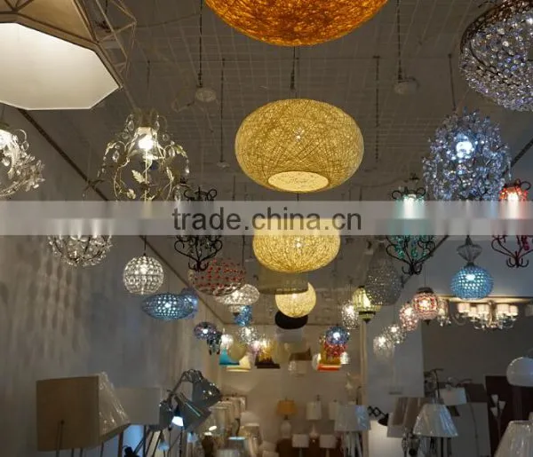 Crystal Ball Pendant Light Decorative Metal Pendant Hanging Lamp / Light photo-6