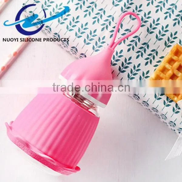 Cute Children Bottle Silicone Cup Sleeve photo-3