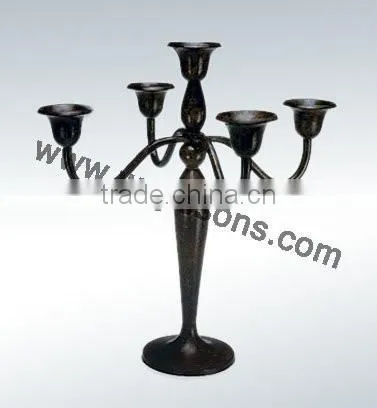 Black Party Use Candelabra Weddings And Metal Religious Candelabra For Decorative Church photo-4