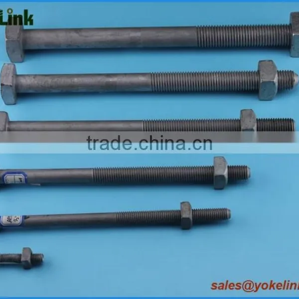ANSI C135.1 HDG Square Head Bolt for Pole Line Accessory photo-3
