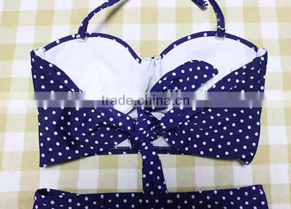 2016 New Arrival Wave Retro High Waist Bikini photo-6
