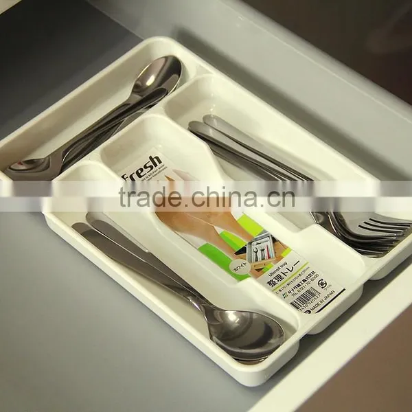 Kitchen Drawer Plastic Cutlery Tray photo-2