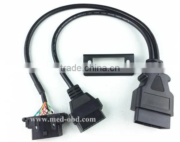 OBD2 Splitter Y Cable, Right-angle J1962M to 2 J1962F, 1ft photo-4