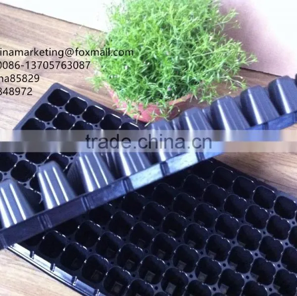 Black PS Material 105 Cells Blister Process Plastic Plant Nursery Seed Plug Trays for Propagation photo-5