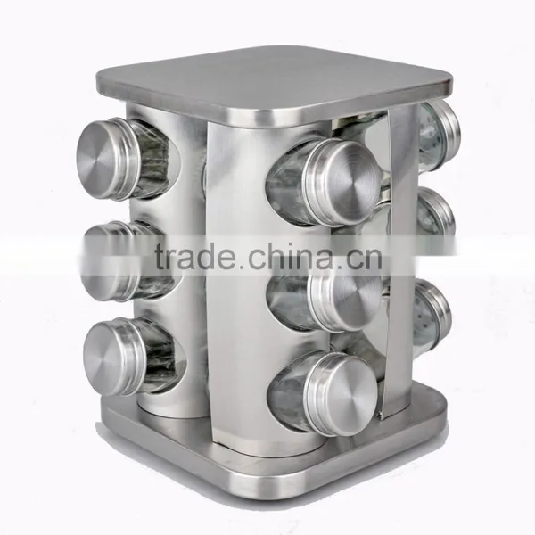12 Pieces Stainless Steel Spice Jar Condiment Container Set photo-2