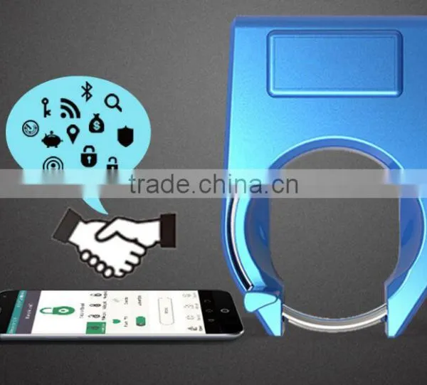 Intelligent Bluetooth Mobile Control Anti-theft Lock With Alarm, Smart Bicycle Horseshoe Lock Aluminum Alloy Waterproof