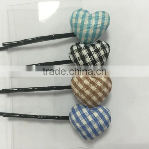 Beautifull Fancy Women Hair Accessories Kids Snap Pin Heart Shape Hair Clips photo-3