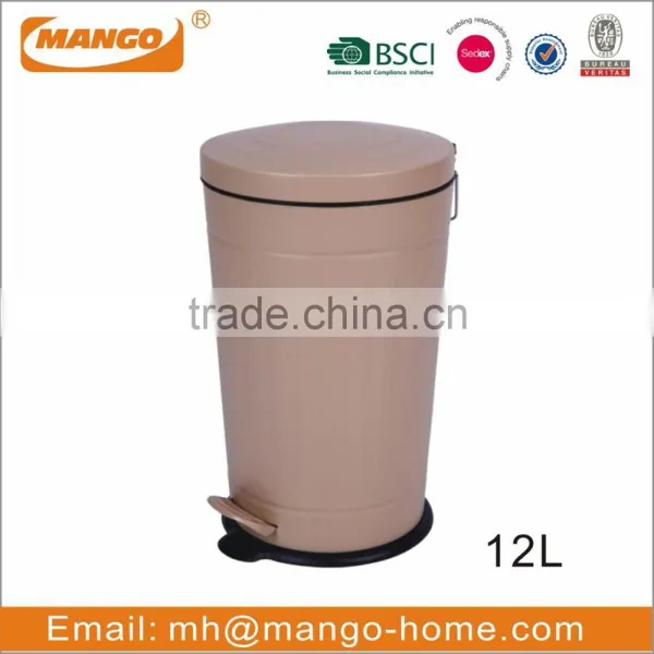 Colorful Powder Coating Metal Pedal Dust Bin photo-3