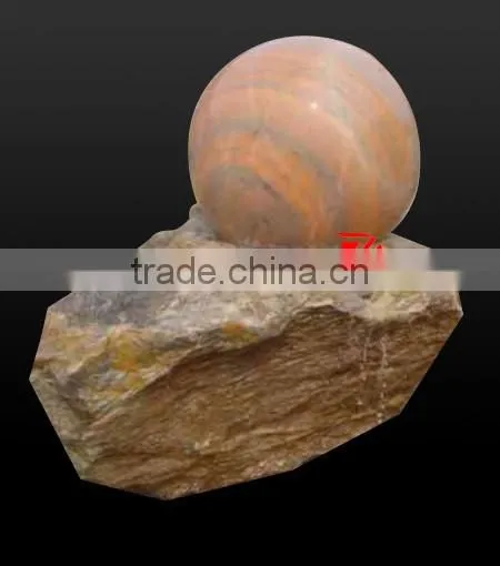 Red Stone Roating Ball Fountains Wholesale photo-3