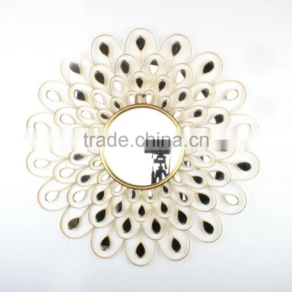 Design Decorative Wall Hanging Metal Mirror Art photo-5