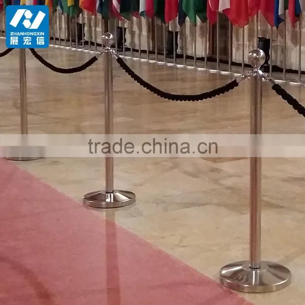 Silver Rope Stanchions With the Ball Top photo-4
