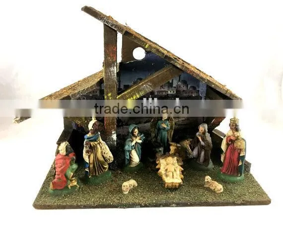 Vintage Christmas Village Scene, Vintage Christmas. photo-3