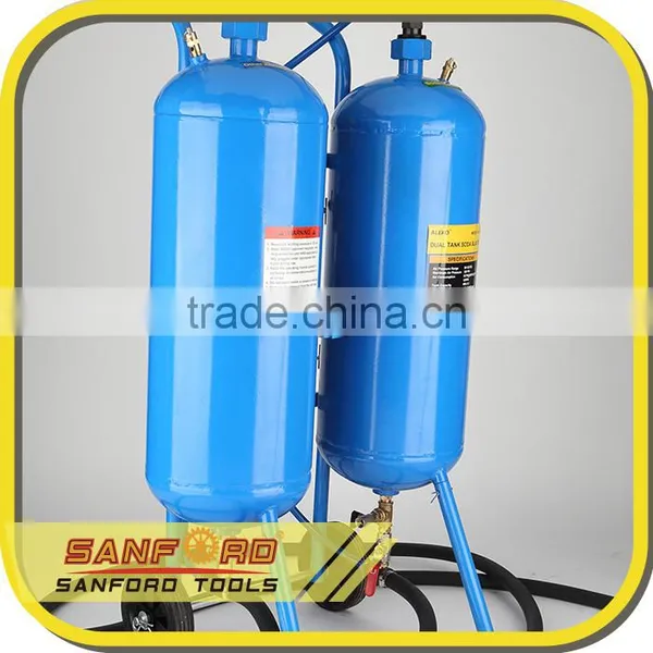 2017 New Design Dual Mini Sandblasting Machine Soda Media Blaster photo-3