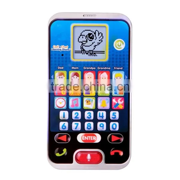 Plastic Kids Mobile Phone Toys, Baby Musical Early Learning Phone Toys With Light And Music photo-3