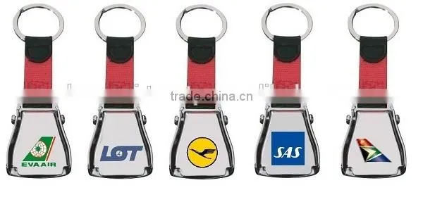 Custom Logo Mini Aircraft Buckle Seatbelt Keychain for Star Alliance Airlines Corporate Gift & Merchandise photo-5