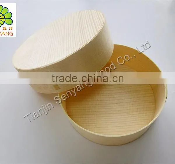 Food Grade Disposable Pine Wood Container Wood Box