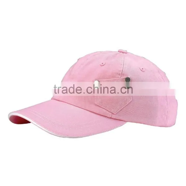 Blank Washed Denim Dad Cap And Lighter Pouch On The Side photo-2