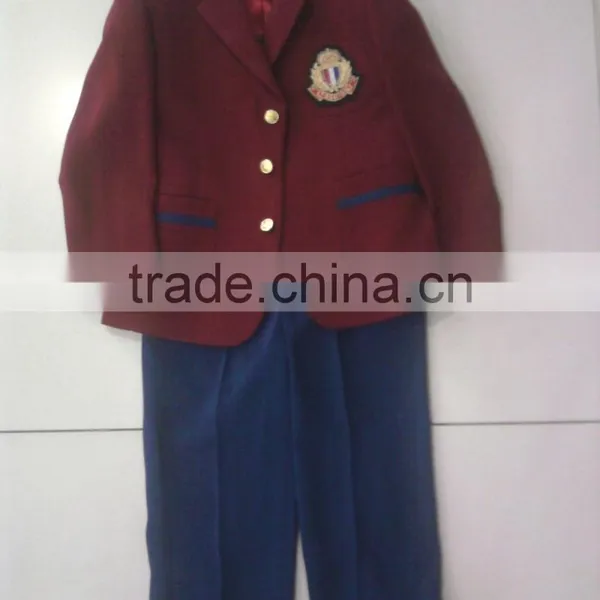 Girls School Uniform Suit, 2015 Girl Shirt Suit photo-4