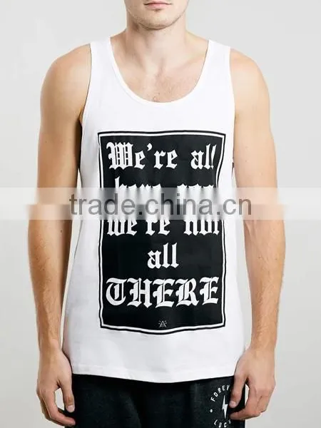 Wholesale Hot Selling Screen Print Bulk White Tank Tops photo-5