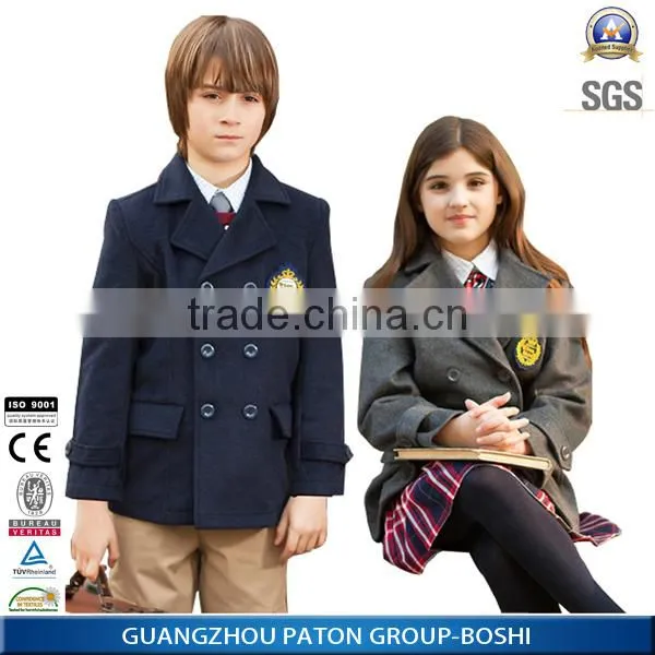 School Uniform Kids Fleece Water Resistant Jackets for Kid photo-3