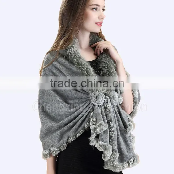 CX-B-P-69B Best Selling Cashmere Wool Women Fashion Scarves Ans Shawls photo-2