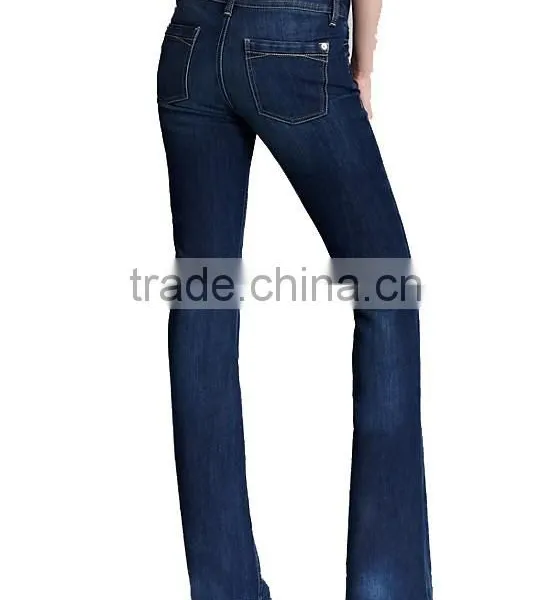 New Arrival Lady's Sexy Washed Boot Cut Jeans photo-2