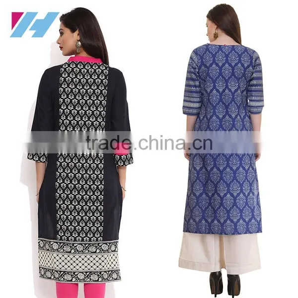 Lady Fashion Apparel Long Cotton Kurti Designs photo-2