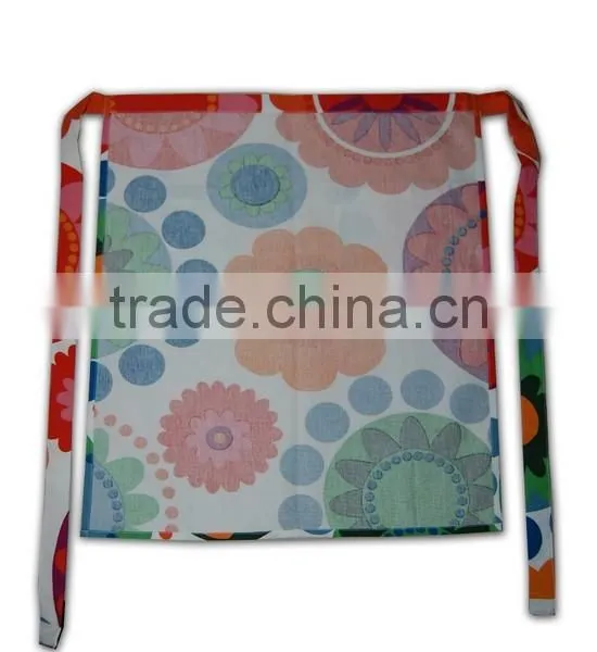 Wholesale Promotional Factory Price Customized Polyester Mixed Waist Half Aprons for Women photo-6