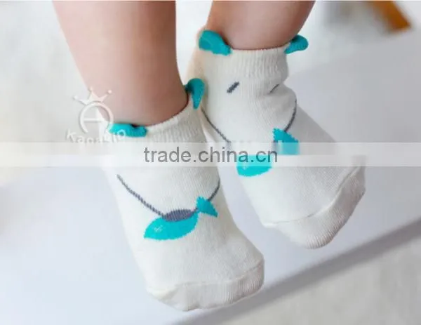 Cute Animal Baby Cotton Socks, Silicone Print Baby Socks photo-6