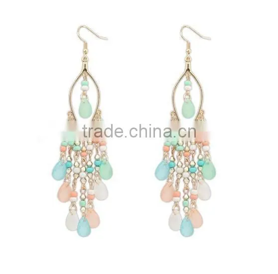 Bohemia Fashion Beads Tassels Earring photo-2