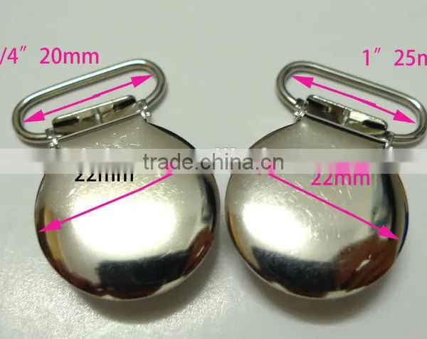 Round 1 Inch Enamel Suspender Passy Binky Pacifier Mitten Clip photo-6