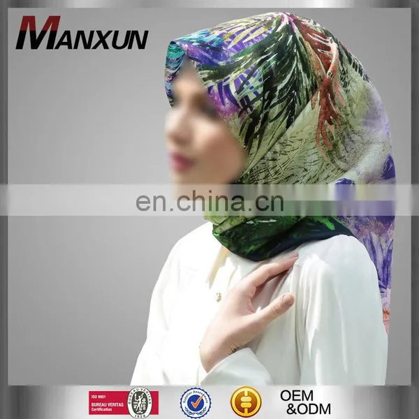 Muslim Flower Hijab 100% Polyester Muslim Hijab Hot Islamic Muslim Hijab