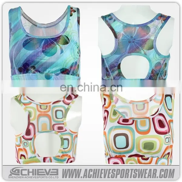 Custom Yoga Tanktops Sublimation Fitness Wear photo-3