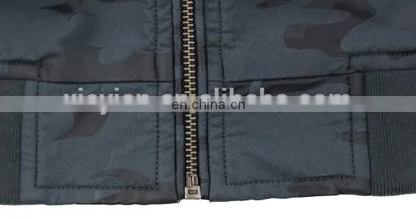 2017 OEM Service Supply Type Camouflage pu Leather Jacket Men photo-5